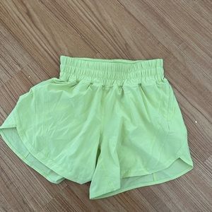 Yellow lululemon shorts!